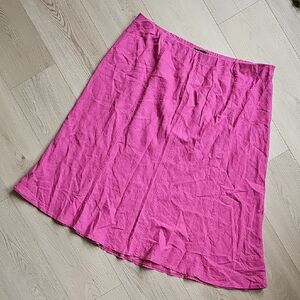 BM Collection Linen Blend Midi Skirt‎ XL